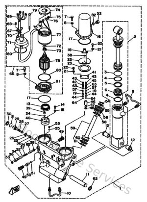 Diagram for Power Trim & Tilt Assy