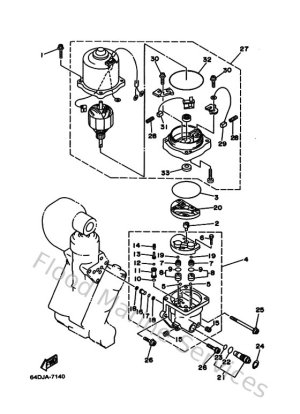 Diagram for Power Trim & Tilt Assy 2