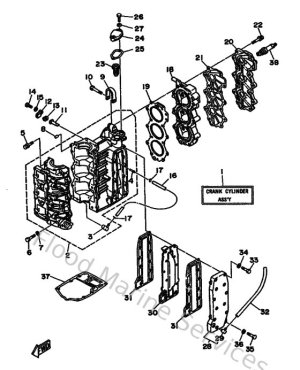 Diagram for Cylinder & Crankcase
