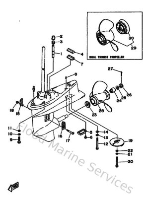 Diagram for Lower Casing & Drive 2