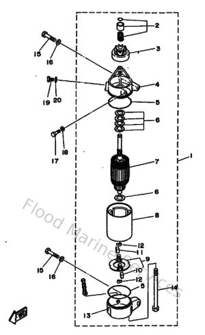 Diagram for Starting Motor