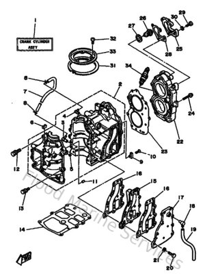 Diagram for Cylinder & Crankcase