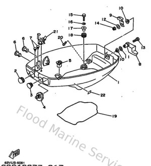 Diagram for Bottom Cowling