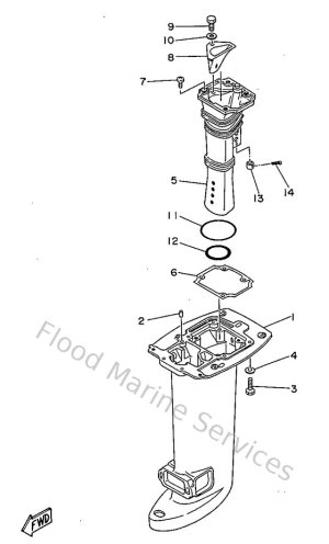 Diagram for Upper Casing