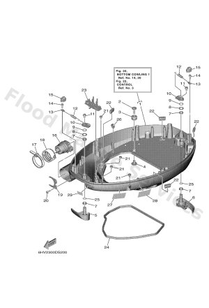 Diagram for BOTTOM COWLING 1