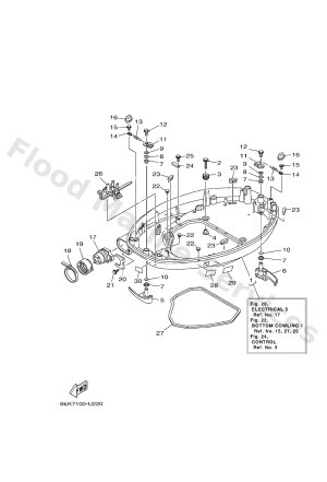 Diagram for BOTTOM COWLING 1
