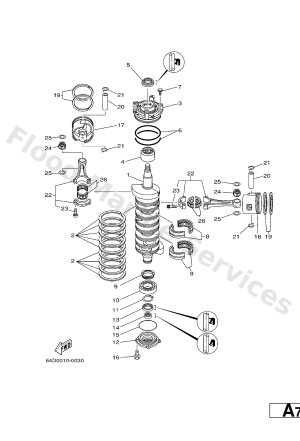 Diagram for CRANKSHAFT. PISTON