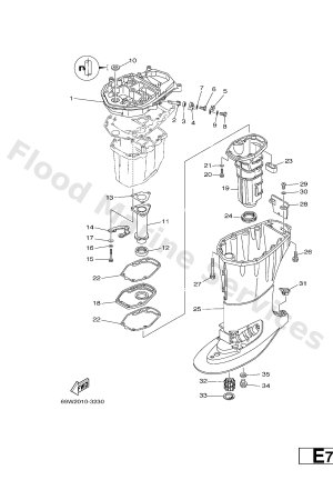 Diagram for UPPER CASING