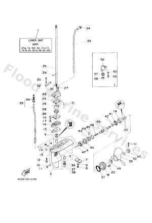 Diagram for LOWER CASING & DRIVE
