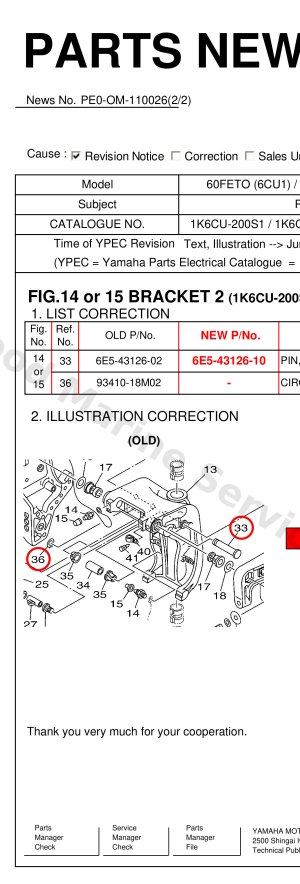 Diagram for or 15 BRACKET 2 (1K6CU-200S1/1K6CU-415M1/1K6CU-664E1)